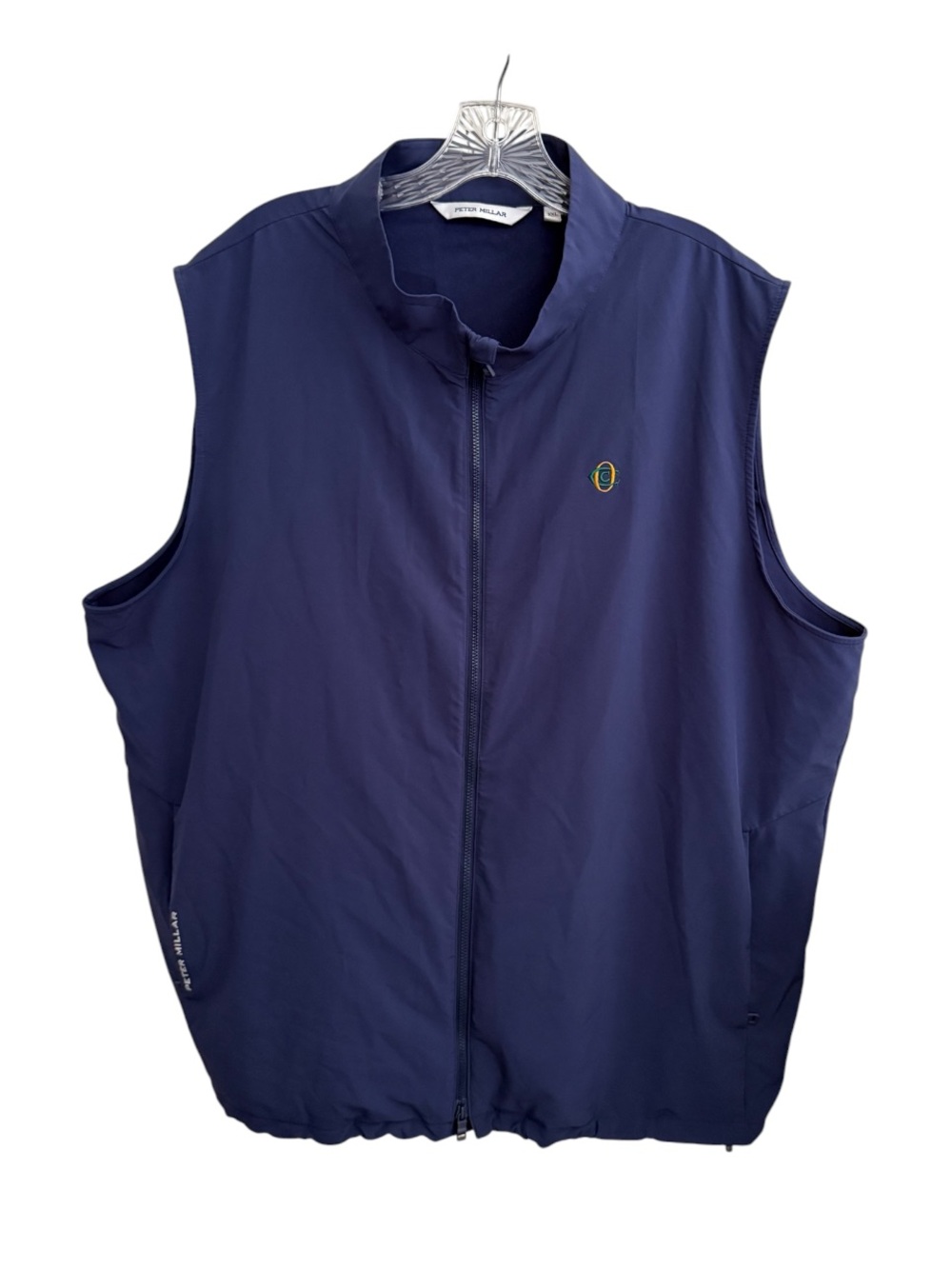 Peter Millar Dunes Navy Wind & Water Resistant Golf Vest Men’s XXL - Picture 2 of 11